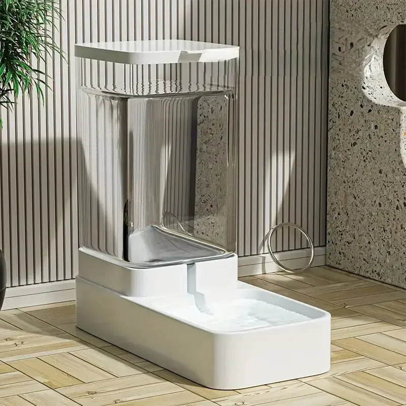Automatic Dog Feeder & Water Dispenser Set - 1Pc/2Pcs Plastic Gravity System for Hassle-Free Pet Care