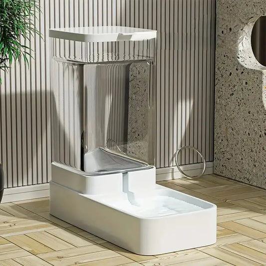 Automatic Dog Feeder & Water Dispenser Set - 1Pc/2Pcs Plastic Gravity System for Hassle-Free Pet Care